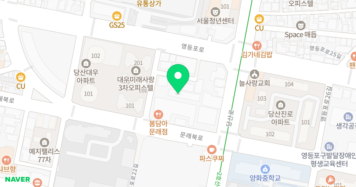 미라클시티 위치 지도 - 서울특별시 영등포구 영등포로22길 5