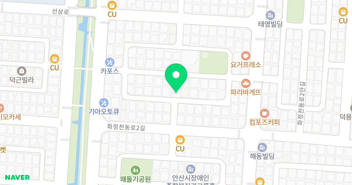 (804-16) 위치 지도 - 경기도 안산시 단원구 화정천동로3안길 38
