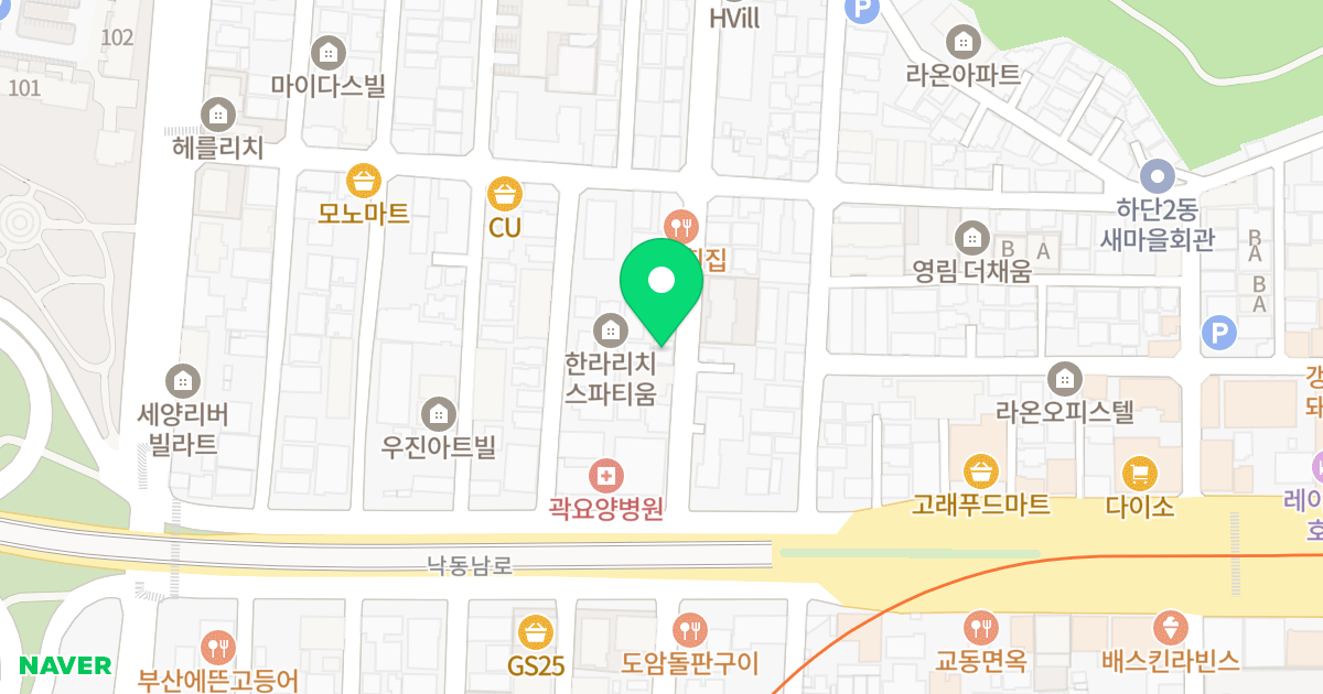 (521-12) 위치 지도 - 부산광역시 사하구 낙동남로1367번길 9