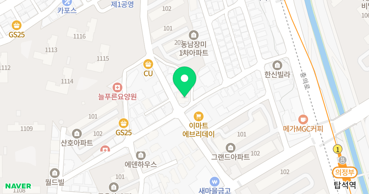 하얏트빌리지 위치 지도 - 경기도 의정부시