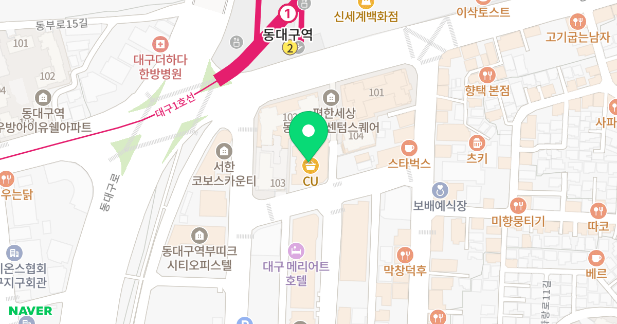 동대구역 아펠리체 위치 지도 - 대구광역시 동구 동부로22길 9