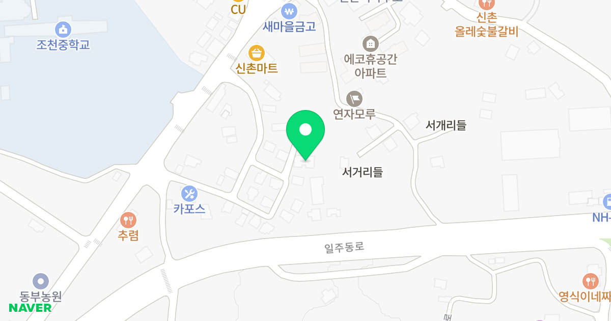 (1724) 위치 지도 - 제주특별자치도 제주시 조천읍 신촌2길 12-4