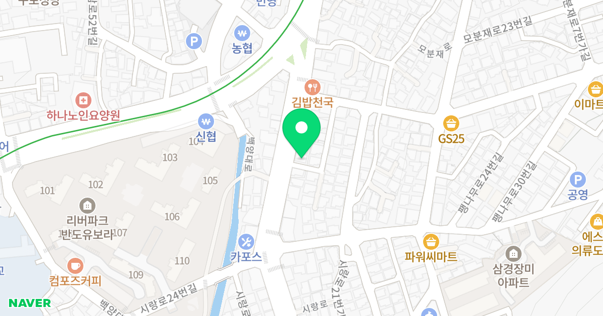 (700-62) 위치 지도 - 부산광역시 북구 시랑로 13