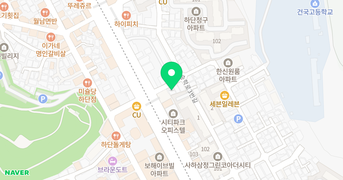 동아영신원룸 위치 지도 - 부산광역시 사하구 낙동대로504번길 2