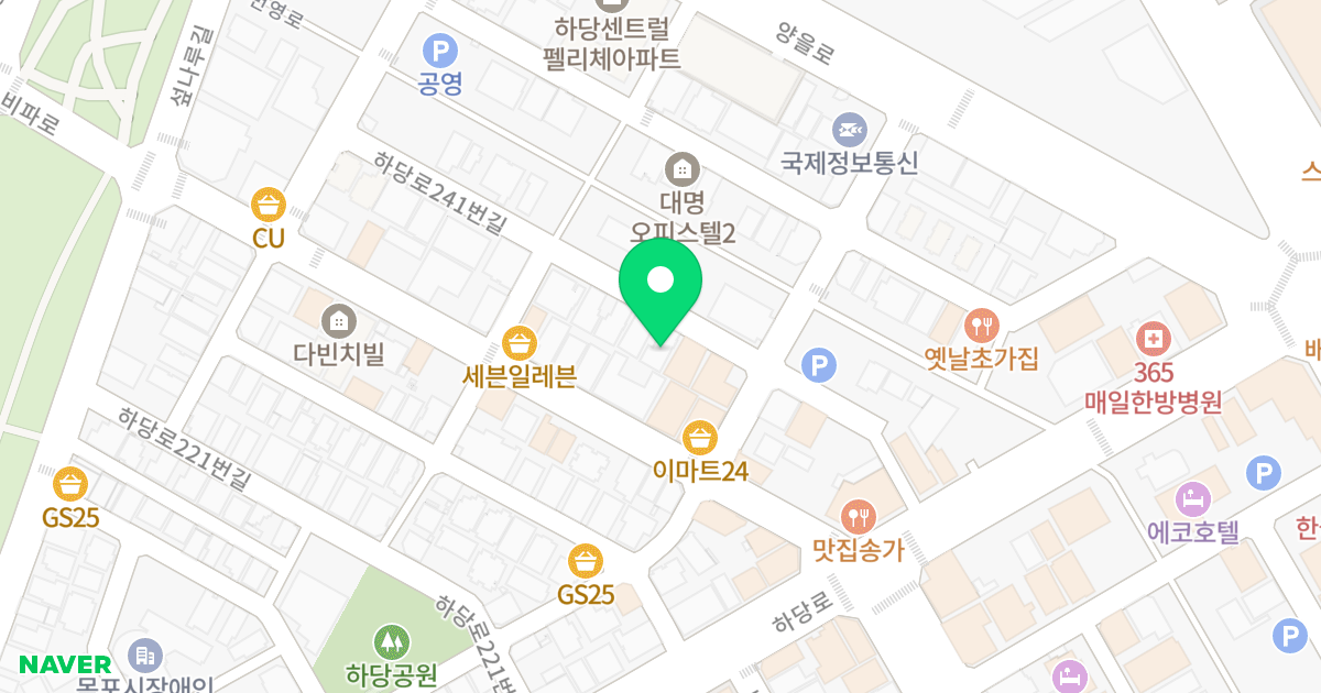 우림오피스텔 위치 지도 - 전라남도 목포시 하당로241번길 13-1