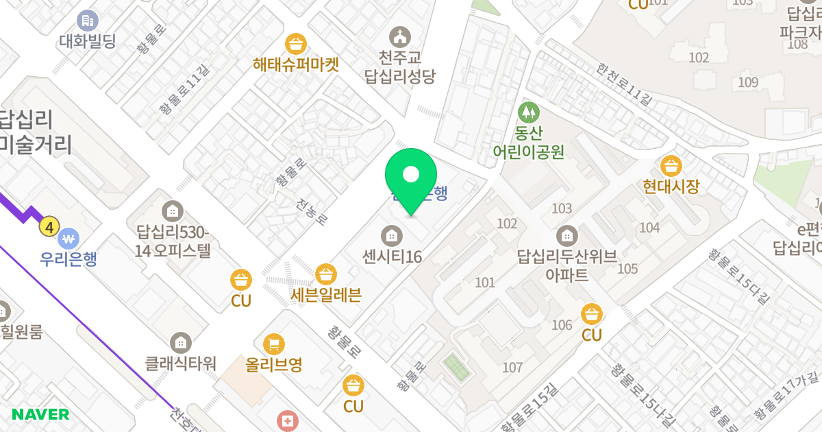 스타클래스 위치 지도 - 서울특별시 동대문구 전농로 20