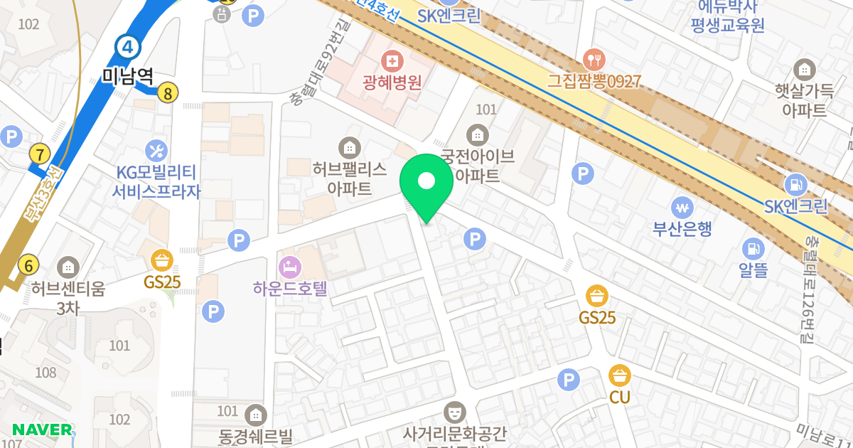 드림하우스 위치 지도 - 부산광역시 동래구 충렬대로100번길 25