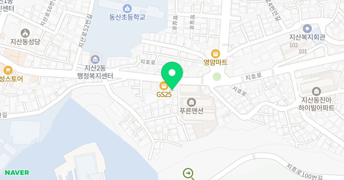 (187-45) 위치 지도 - 광주광역시 동구 지호로 66