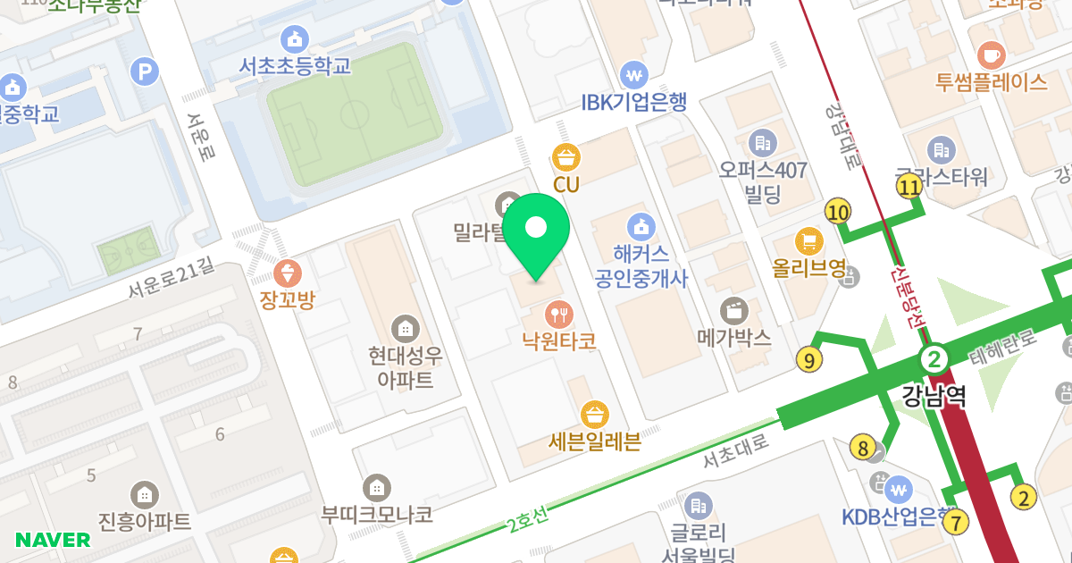 타임빌딩 위치 지도 - 서울특별시 서초구 서초대로73길 9