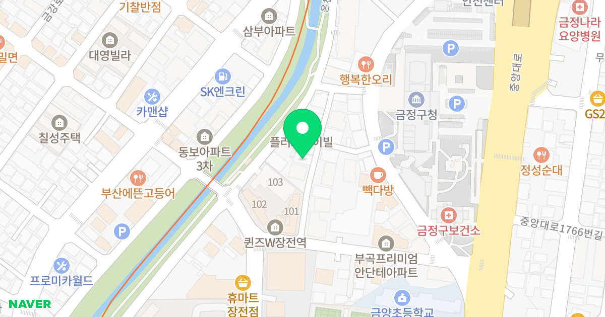 이루마빌 위치 지도 - 부산광역시 금정구 중앙대로1763번길 36-15