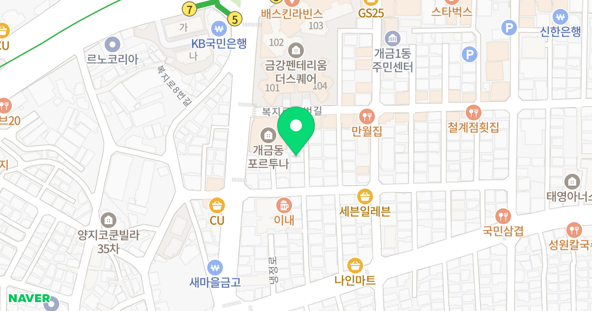 힐튼빌 위치 지도 - 부산광역시 부산진구 복지로21번길 13-7