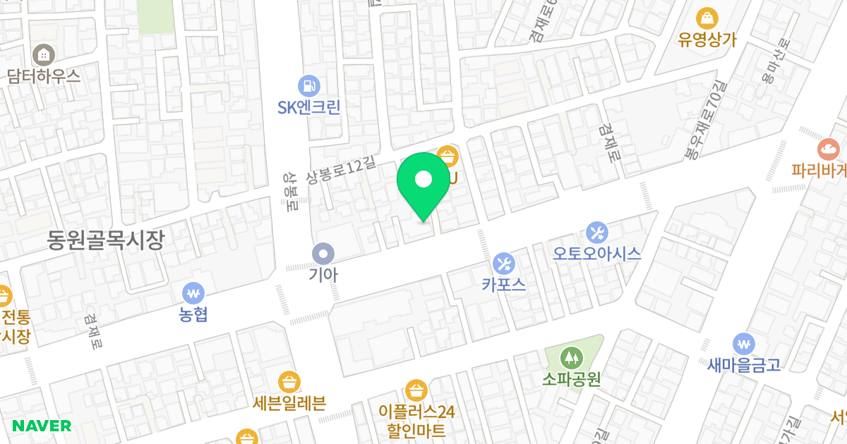 (525-23) 위치 지도 - 서울특별시 중랑구 겸재로 243