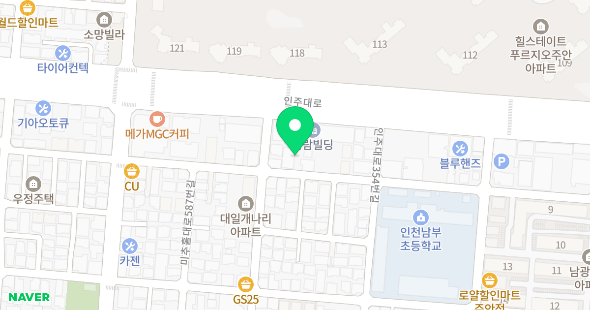 (1427-7) 위치 지도 - 인천광역시 미추홀구 미추홀대로597번길 86