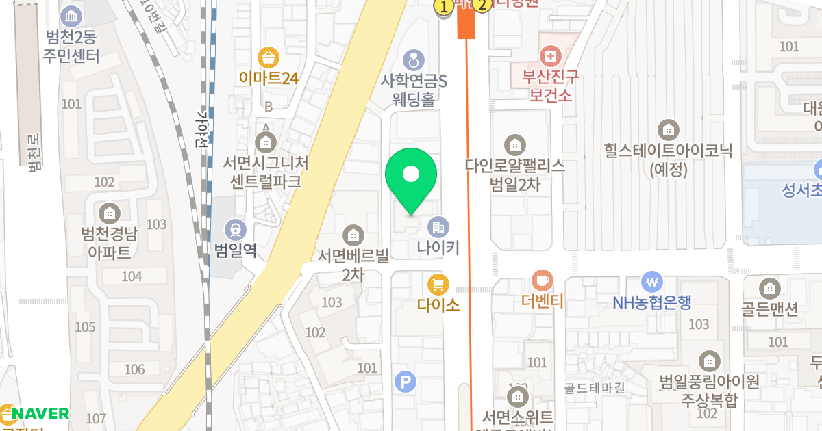 스타파크 위치 지도 - 부산광역시 부산진구