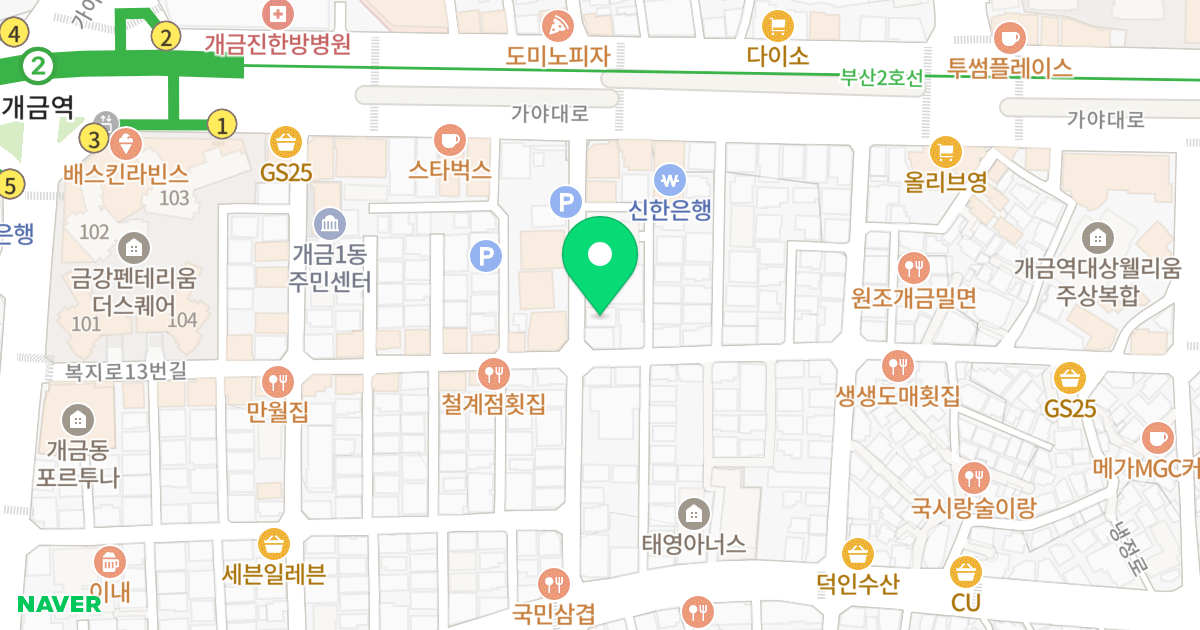 (177-34) 위치 지도 - 부산광역시 부산진구 가야대로468번길 19