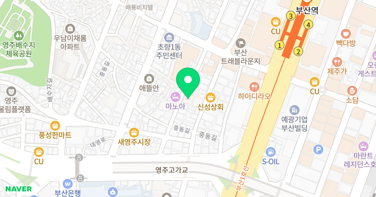jmc b동 위치 지도 - 부산광역시 동구 대영로239번길 20