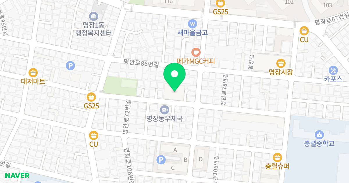 아이뷰파크 위치 지도 - 부산광역시 동래구 명안로78번길 25