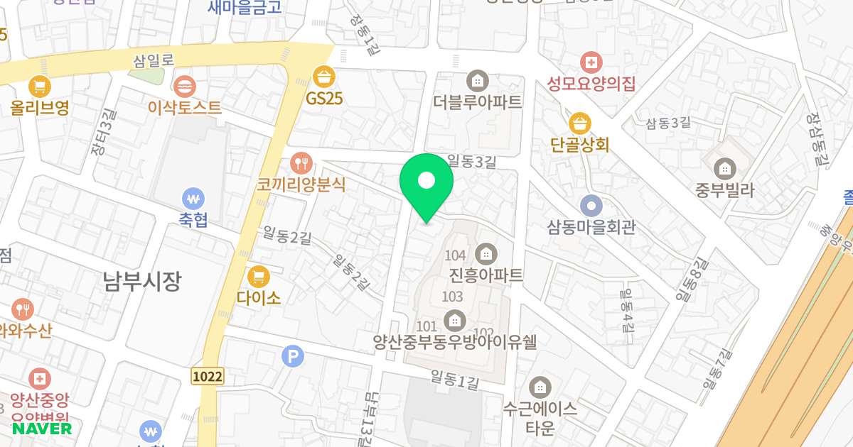 채움빌 위치 지도 - 경상남도 양산시 일동5길 11