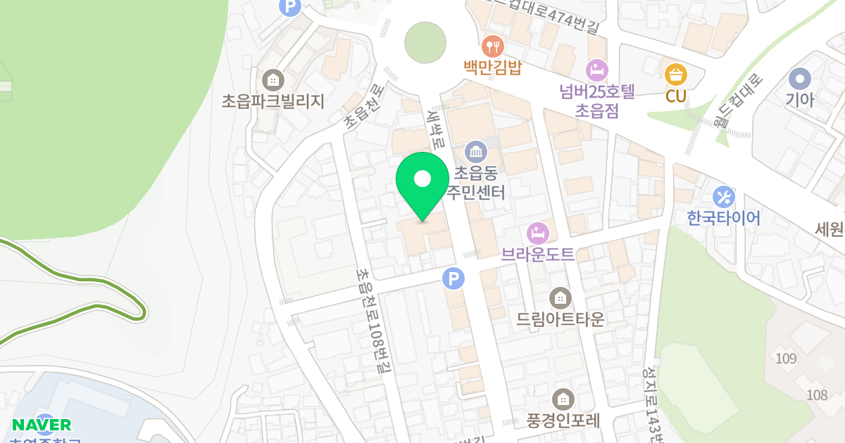 제1동 위치 지도 - 부산광역시 부산진구 새싹로 281