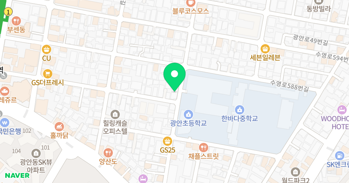 건왕파라다이스 위치 지도 - 부산광역시 수영구 광안로35번길 41