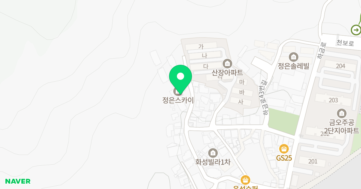 정은스카이 위치 지도 - 경기도 의정부시 하금로33번길 59