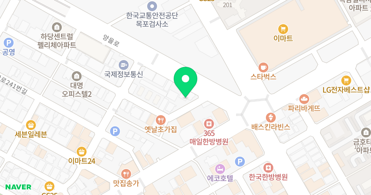 플래티늄오피스텔 위치 지도 - 전라남도 목포시 양을로532번길 2