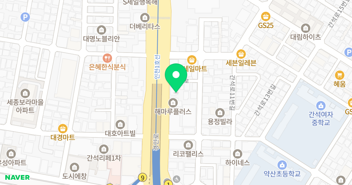 예승파크뷰 위치 지도 - 인천광역시 남동구 경인로 662