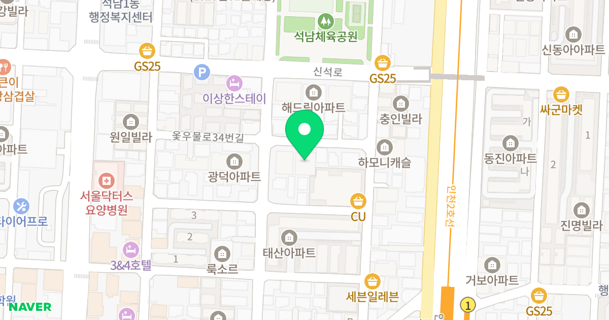 트윈팰리스 위치 지도 - 인천광역시 서구 옻우물로34번길 14