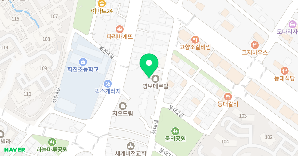 영보메르빌 위치 지도 - 울산광역시 동구 방어진순환도로 556