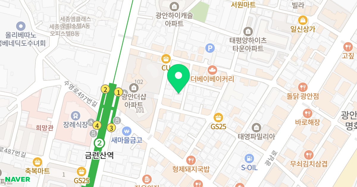명성빌라트 위치 지도 - 부산광역시 수영구 광남로83번길 32-5