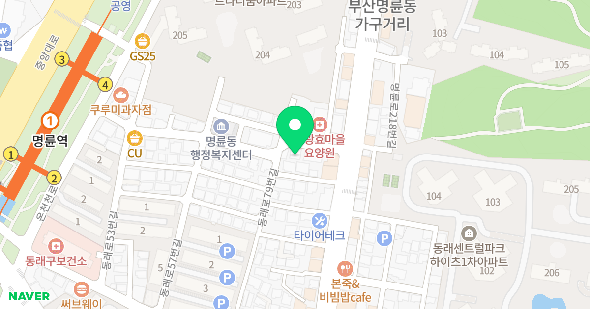 (696-35) 위치 지도 - 부산광역시 동래구 명륜로207번길 9