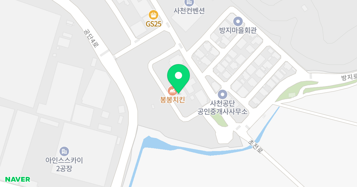 (731) 위치 지도 - 경상남도 사천시 사남면 방지로 61-13