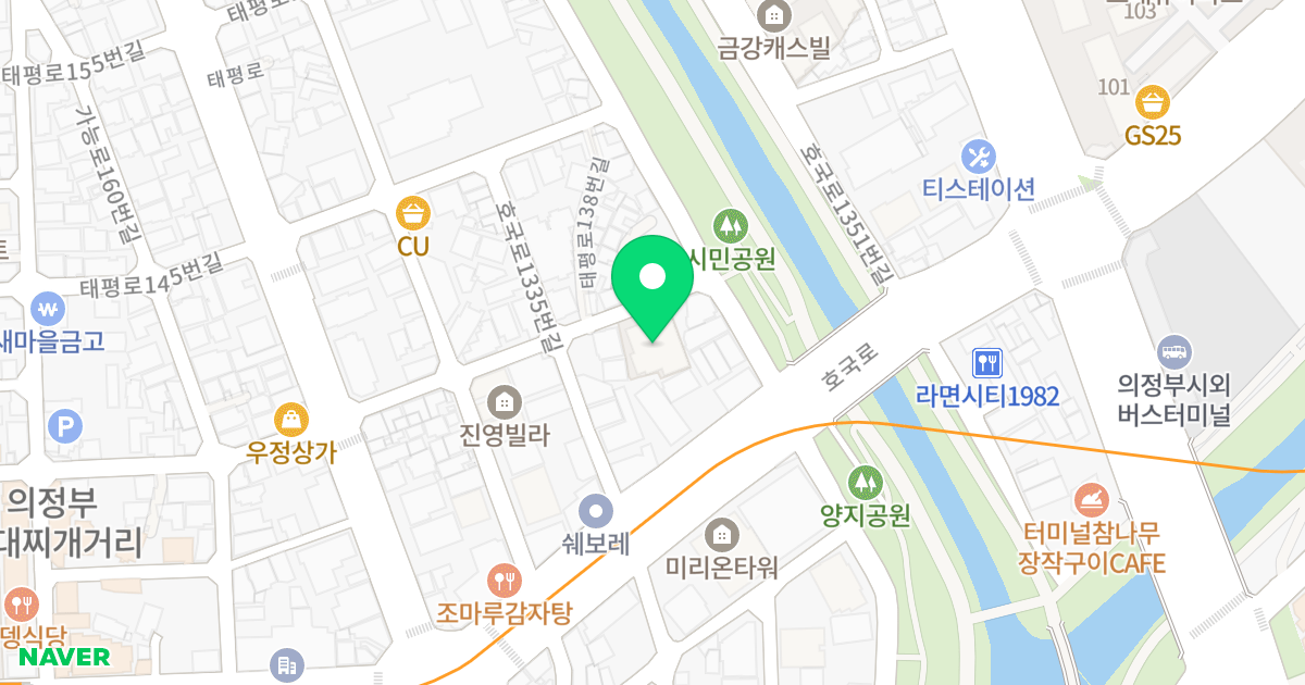 대가트라움 위치 지도 - 경기도 의정부시 태평로138번길 28