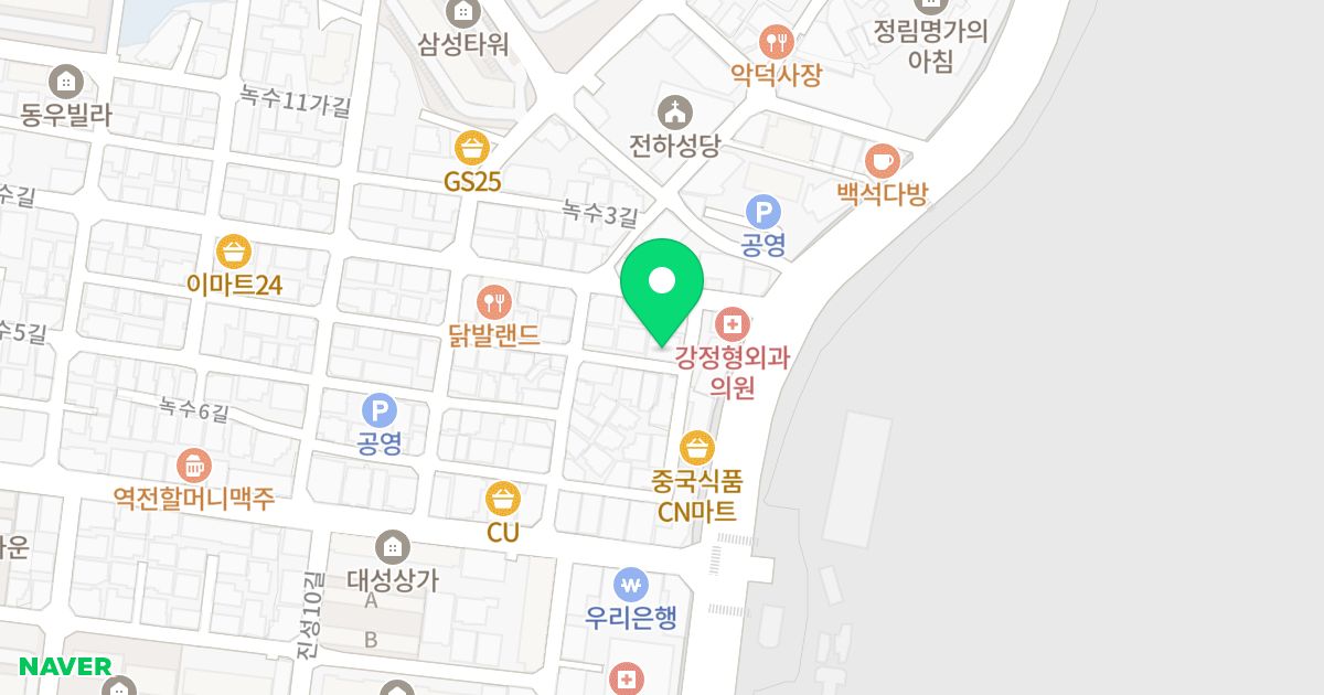 성암 오피스룸 위치 지도 - 울산광역시 동구 녹수길 5-2