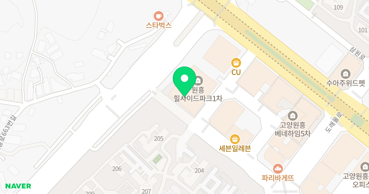 가림타워 오피스텔 위치 지도 - 경기도 고양시 덕양구 권율대로 504