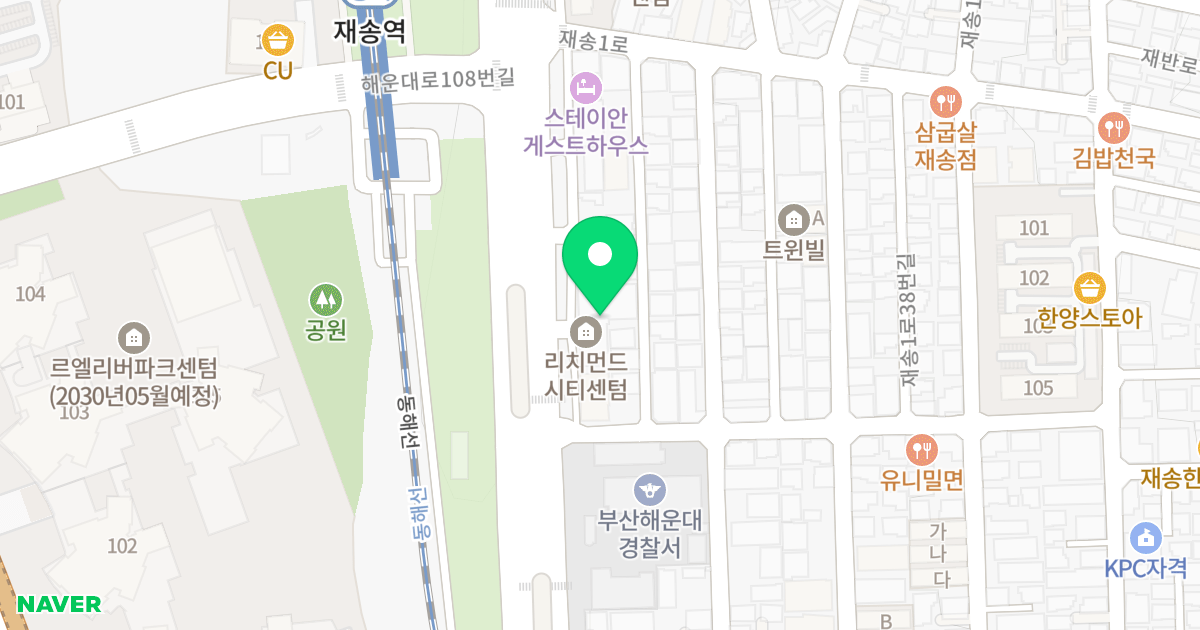 리치먼드시티 센텀 위치 지도 - 부산광역시 해운대구 해운대로 119