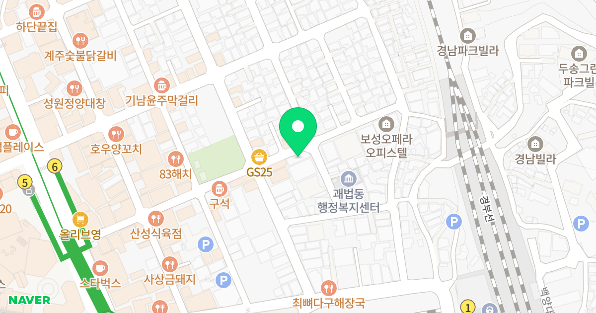 유동리버시티 위치 지도 - 부산광역시 사상구 사상로202번길 46