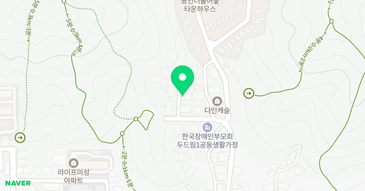 101동 위치 지도 - 경기도 용인시 처인구 학산로67번길 21-1