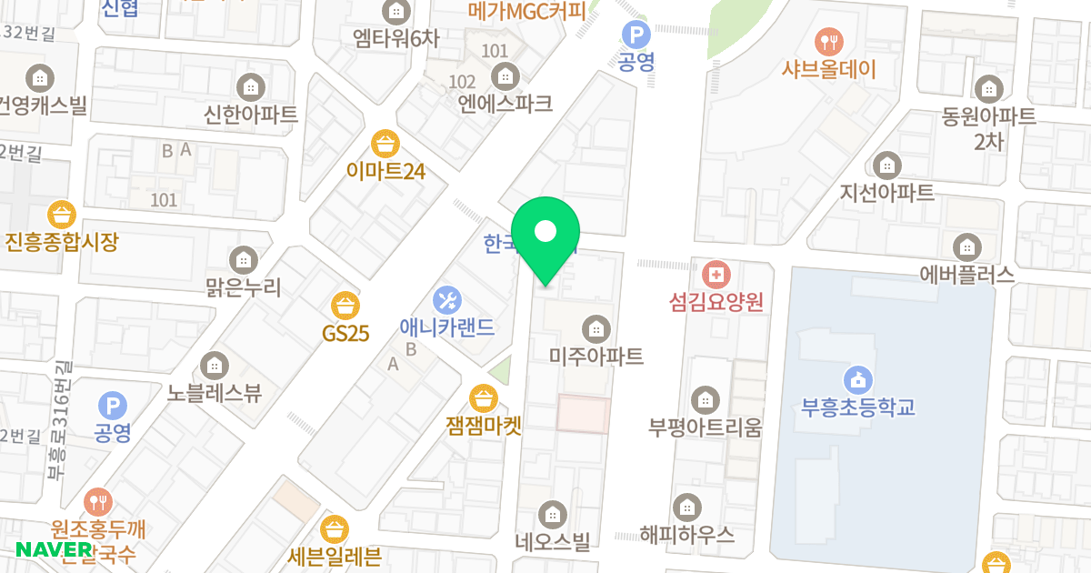 미성아파트 위치 지도 - 인천광역시 부평구 부평문화로115번길 54