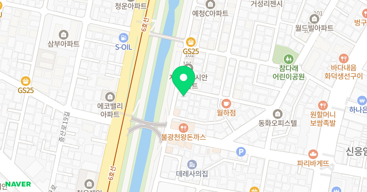 다베로 위치 지도 - 서울특별시 은평구 불광천길 470