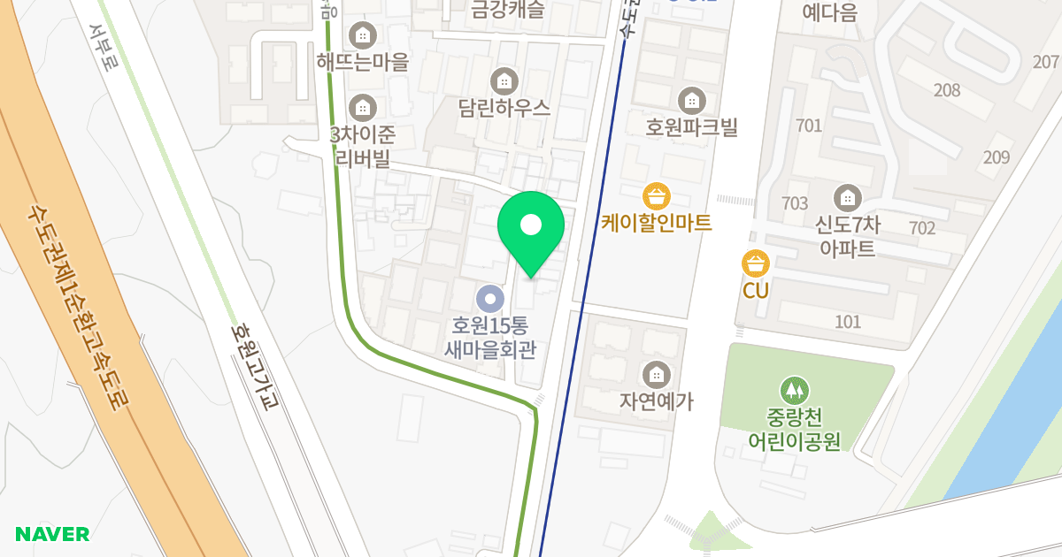 타임캐슬 위치 지도 - 경기도 의정부시 망월로 95-12