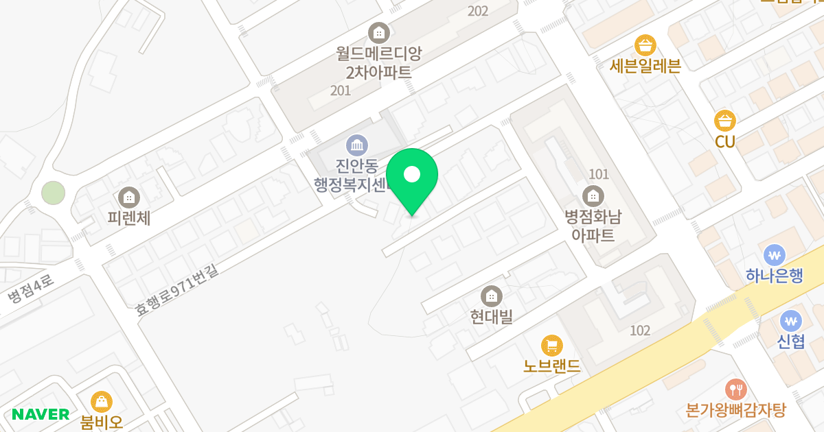 다성빌라 위치 지도 - 경기도 화성시 병점중앙로169번길 15-10