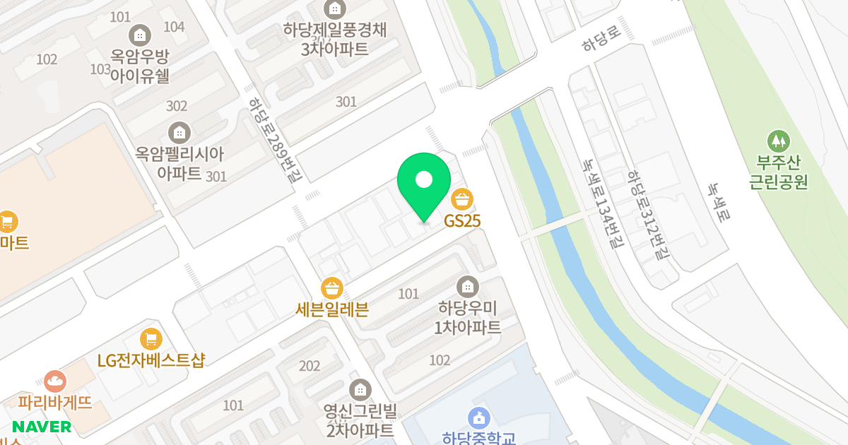 멋지다오피스텔 위치 지도 - 전라남도 목포시 옥암로124번길 35