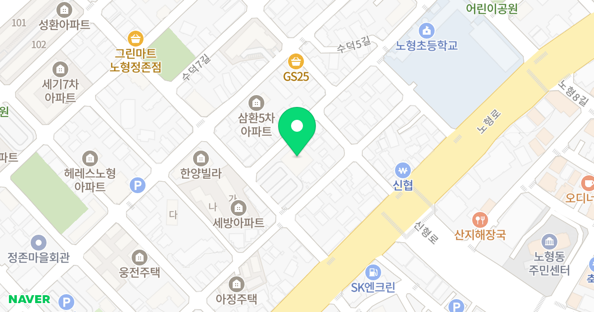 노형 위더스빌 위치 지도 - 제주특별자치도 제주시 수덕3길 43
