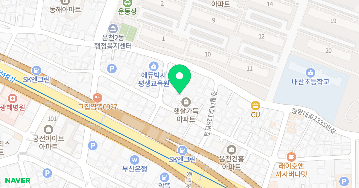 럭키빌라 위치 지도 - 부산광역시 동래구 중앙대로1333번길 62-3