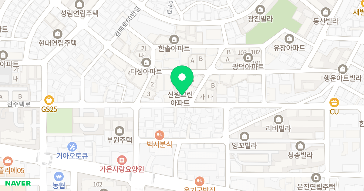 (620) 위치 지도 - 경기도 구리시