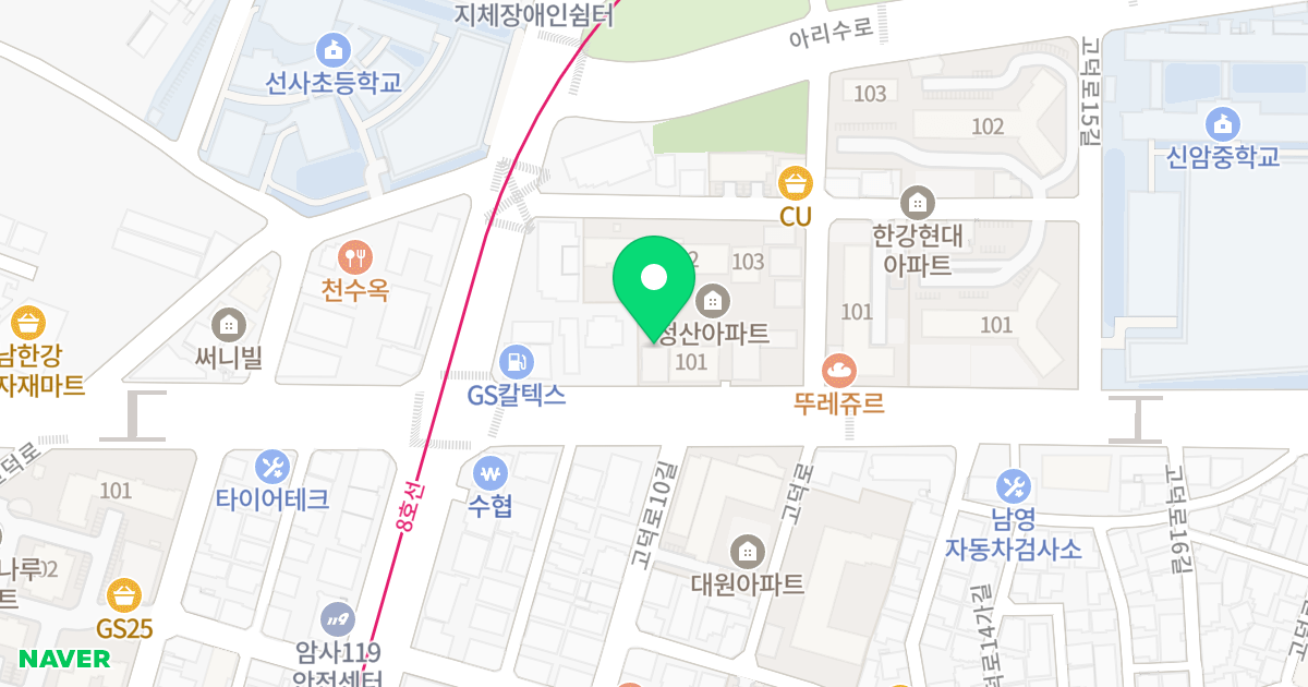 (441-11) 위치 지도 - 서울특별시 강동구