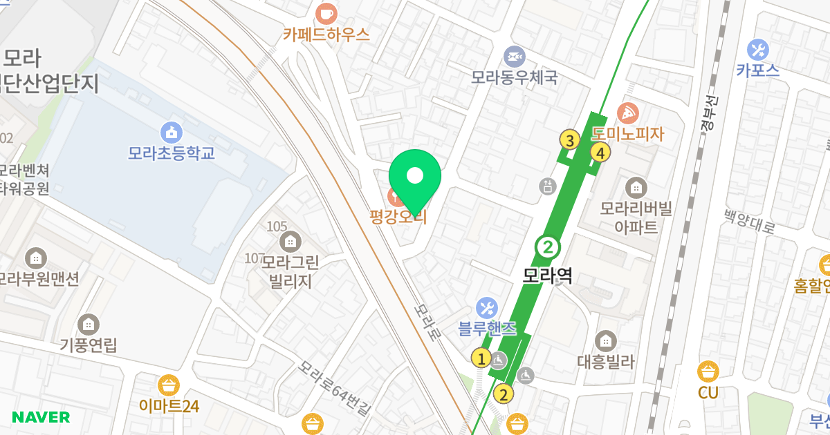 골드스카이 위치 지도 - 부산광역시 사상구 모라로51번길 5