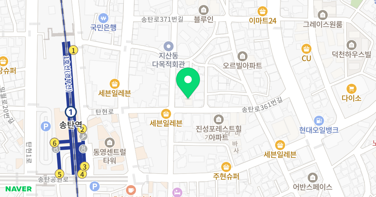 (830-58) 위치 지도 - 경기도 평택시 송탄로361번길 32