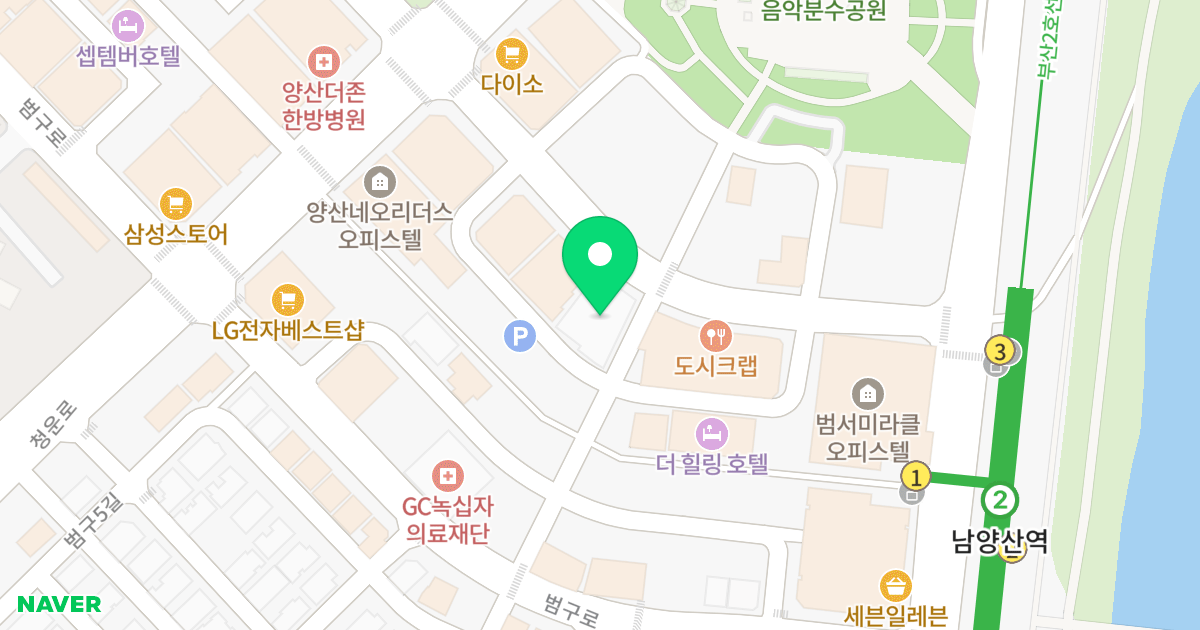 라온센트럴상가 위치 지도 - 경상남도 양산시 물금읍 범어로 102